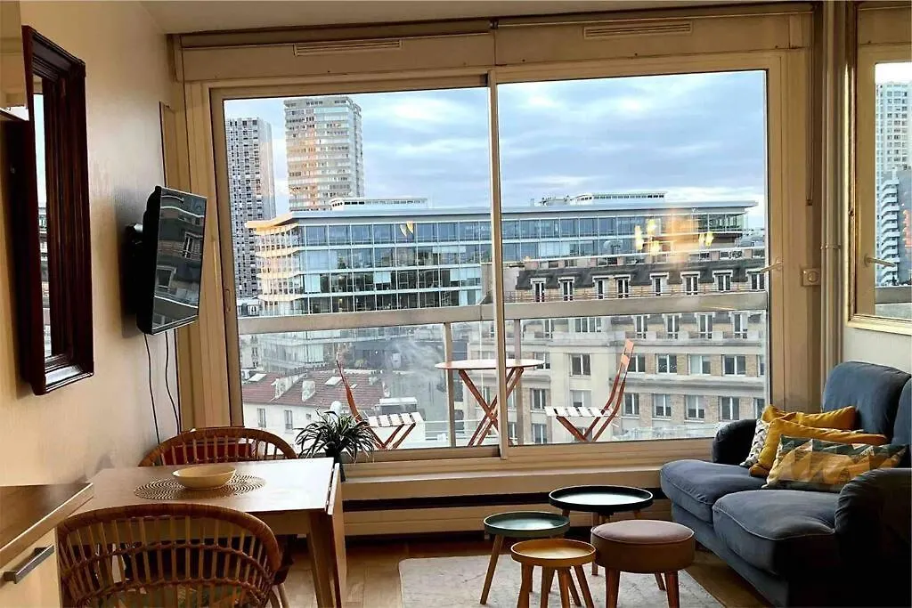 아파트 Tour Eiffel - Studio Vue Imprenable Au-Dessus Des Toits, Balcon 파리